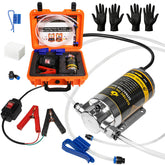 SYHXYSOO front view of pump showing controls and compact design for easy storage