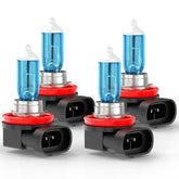 SYJIIP front packaging for Chevy Malibu headlight bulbs showing model fit and benefits