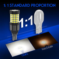 SYJIIP bulb installed in tail lamp demonstrating improved reverse visibility