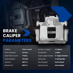 SYKRSS caliper installed on vehicle front left demonstrating proper fit