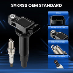 SYKRSS spark plug iridium tip close-up for reliable long-lasting ignition performance