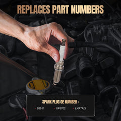 SYKRSS iridium electrode detail emphasizing precision spark point and improved ignition