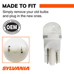 SYLVANIA bulbs lighting glovebox for clearer storage and item retrieval