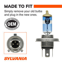 SYLVANIA 9003 bulb metal base connector detail for secure factory fit