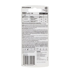 SYLVANIA 9003 retail packaging and label, helps confirm correct fit and specs