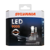 SYLVANIA 9005 front packaging showing product and features for easy selection