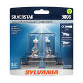 SYLVANIA 9006 SilverStar front packaging showing included two bulbs for matched replacement
