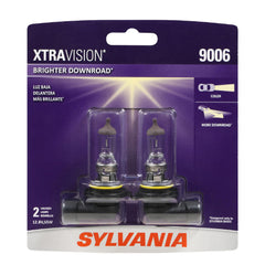 SYLVANIA 9006 XtraVision front packaging showing product and benefits