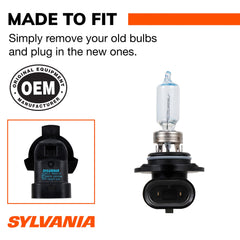 SYLVANIA 9012 SilverStar bulbs in holder demonstrating secure mounting for easy install