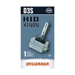 SYLVANIA D3S front view showing bright bulb and high visibility benefit