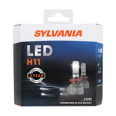 SYLVANIA H11 front packaging showing bulb and cool-white benefit