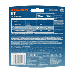SYLVANIA H11 SilverStar close-up filament image highlighting precision design for clearer light