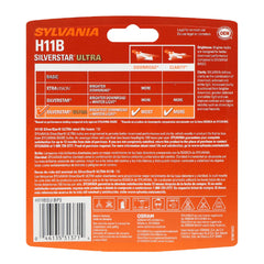 SYLVANIA close-up of H11B filament detail for brighter beam
