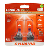SYLVANIA H11B front packaging showing product and benefits