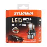 SYLVANIA H13 front packaging showing product and features for confident purchase