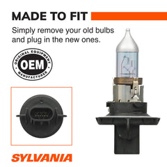 SYLVANIA H13 installed in headlamp offering easier nighttime visibility