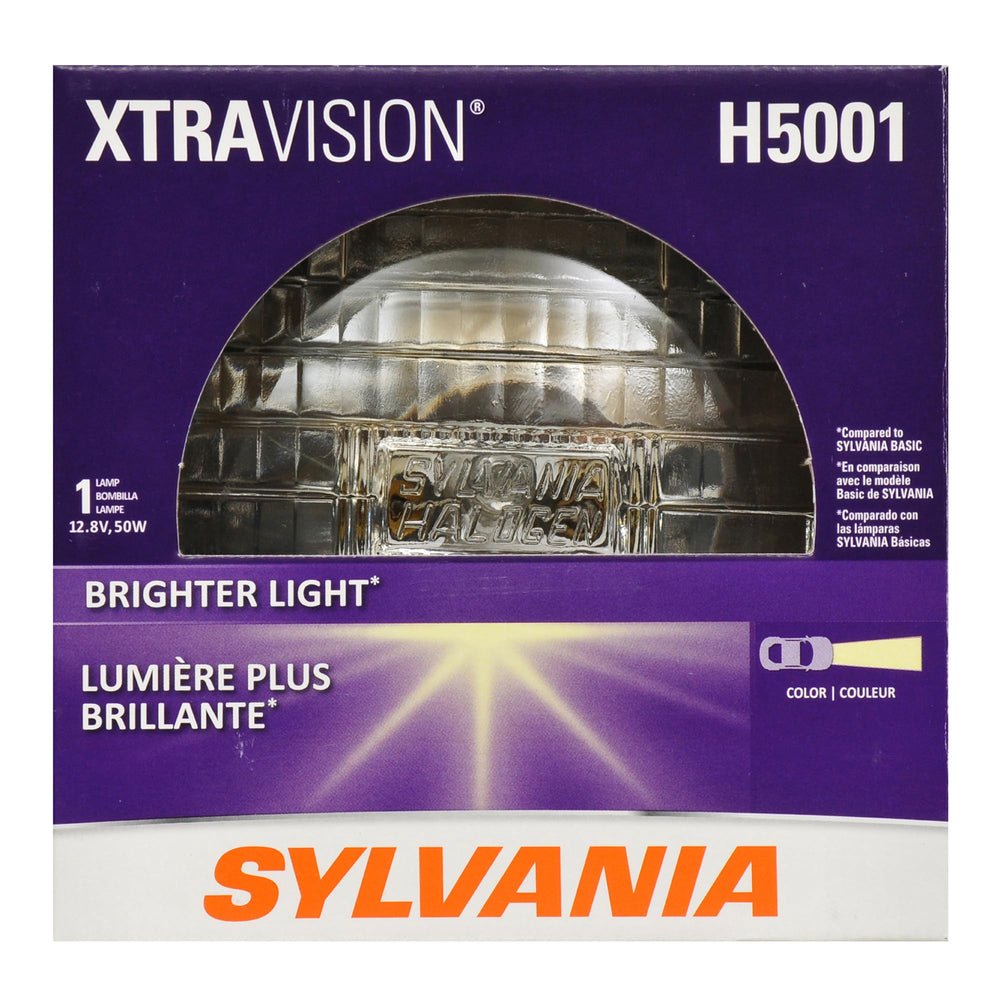 SYLVANIA H5001 front view showing sealed beam and improved visibility