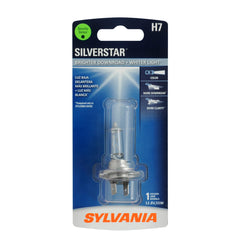SYLVANIA H7 SilverStar front packaging showing bulb and branding for easy identification