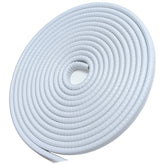SYOAUTO front view of white door edge guard roll showing length and packaging benefit of full coverage