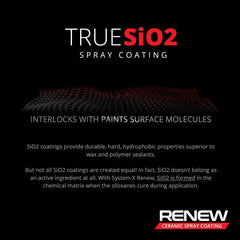 System X Renew close-up of glossy coating highlighting enhanced shine and depth