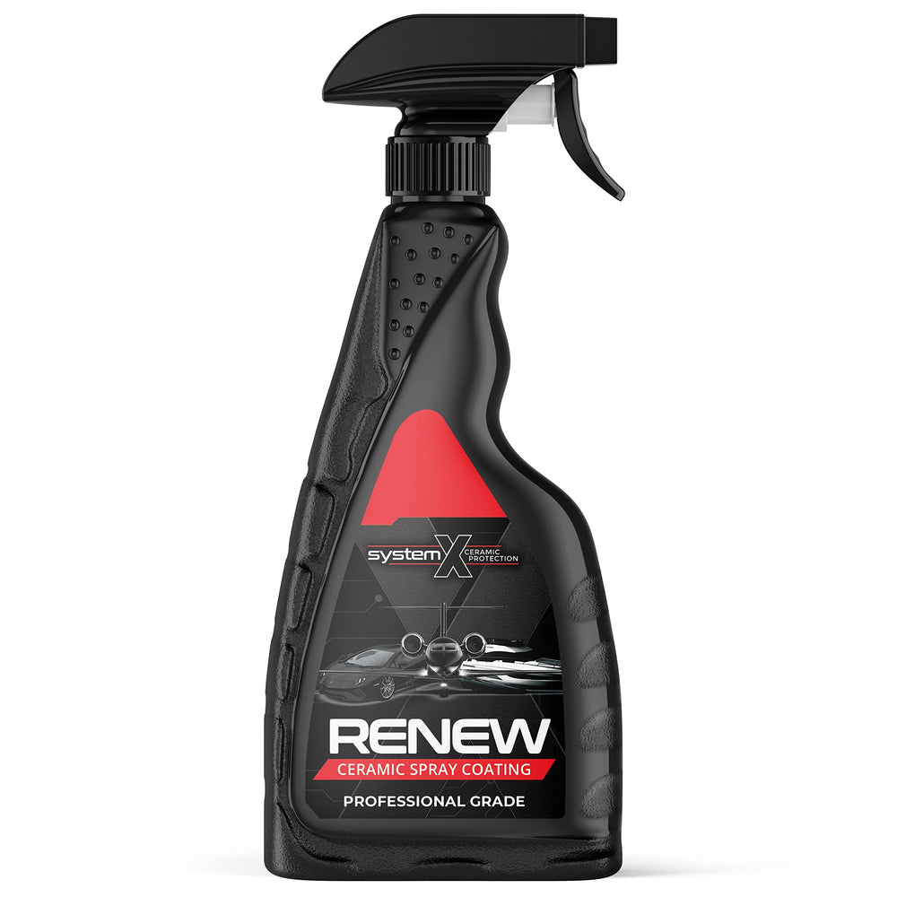 System X Renew front label showing product name and volume for easy identification