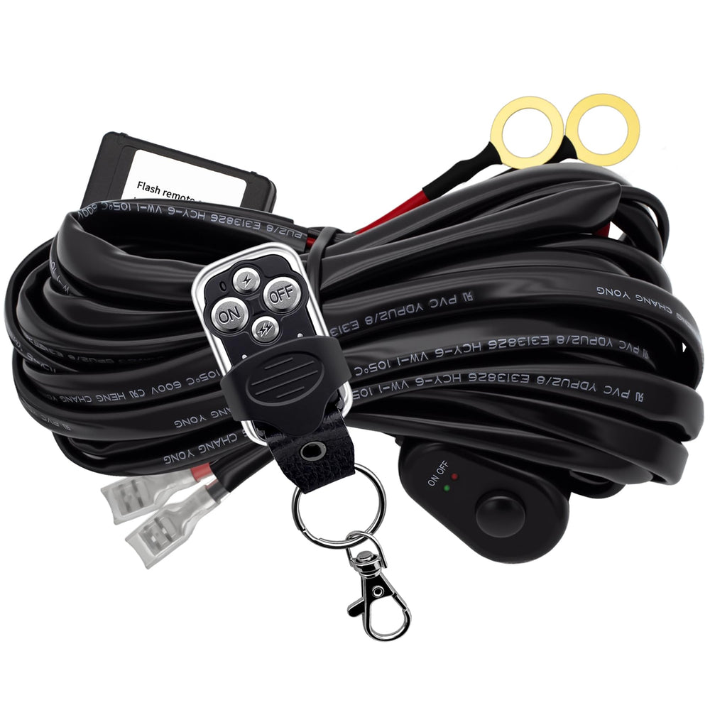 Szdystar front harness assembled showing connectors and cable, ensures quick install