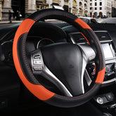 szttswamp front view showing bright orange leather and full wheel coverage benefit