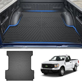 T TGBROS front installed bed mat showing precise fit and protection