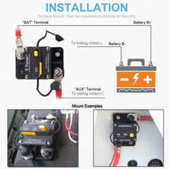 T Tocas side view showing waterproof seal and rugged housing for marine protection