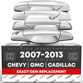 T1A chrome front door handle showing exact OEM fitment and restored appearance