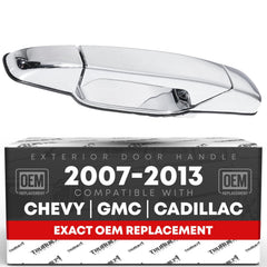 T1A chrome front view showing clean OEM-style appearance and easy replacement