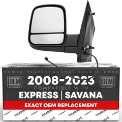 T1A driver side mirror front view showing restoration fit and factory look
