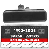T1A front driver door handle front view showing OEM-style fit and restored appearance
