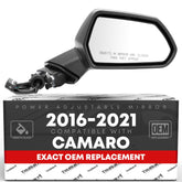T1A passenger mirror front view showing fit and factory appearance