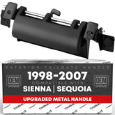 T1A front view of tailgate handle assembly showing OEM-style fit and improved strength