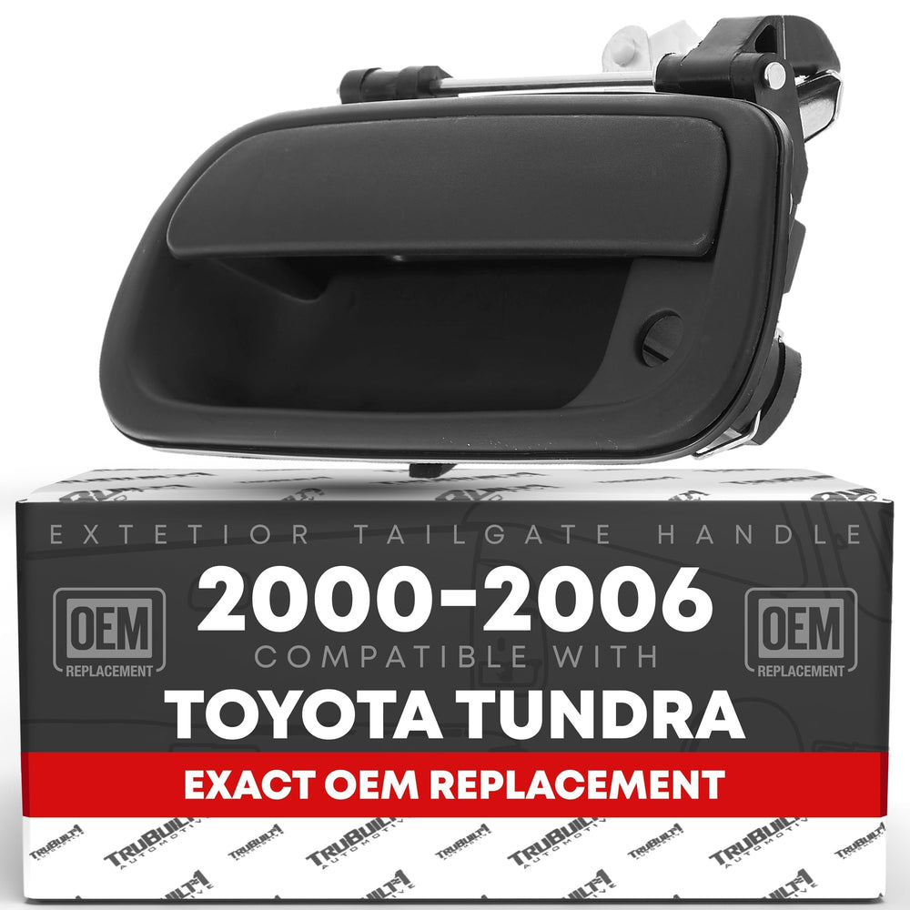 T1A front view of tailgate handle showing OEM fit and clean finish