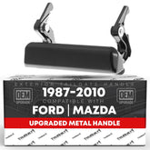 T1A tailgate handle front view showing OEM fit and durable metal