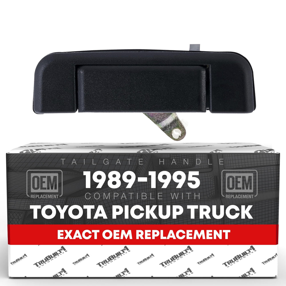 T1A front view of tailgate handle showing OEM fit and clean replacement