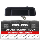 T1A front view of tailgate handle showing OEM fit and clean replacement