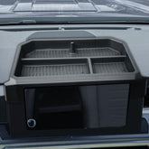 TACOBRO front installed tray in Tacoma showing tidy storage benefit