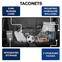 TacoNets close-up of 5mm bungee and heavy-duty netting highlighting durable construction