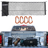 TacoNets front view of envelope cargo net showing clean fit and immediate containment benefit