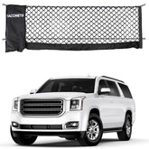 TacoNets front view installed in SUV cargo area showing organized storage and quick access