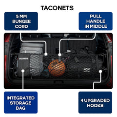 TacoNets installed in Acadia trunk keeping cargo contained and reducing movement