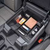 TACORBO front view of tray showing fit and finish, keeps items organized