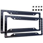 TACTILIAN front view of frame on vehicle showing clean patriotic accent