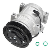 TadaMark compressor front view showing mounting points and benefit of direct-fit replacement
