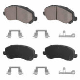 TadaMark front view of ceramic brake pads showing shape and fitment benefit