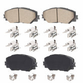 TadaMark front pads packaging showing included four pad set and accessories, easy selection