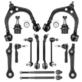 TadaMark boxed 14-piece front suspension kit laid out showing full contents and benefit of comprehensive replacement
